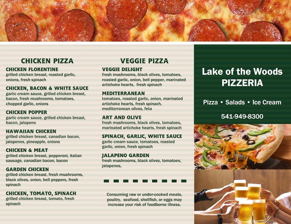 Lake of the Woods Pizzaria Menu image 2